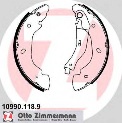 Комплект гальмівних колодок ZIMMERMANN 10990.118.9