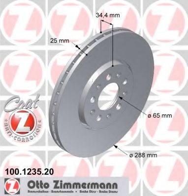 ZIMMERMANN 100123520 гальмівний диск