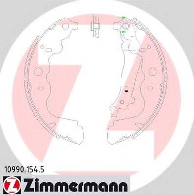 ZIMMERMANN 109901545 Комплект гальмівних колодок