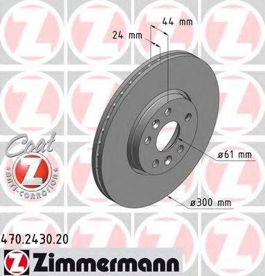 гальмівний диск ZIMMERMANN 470.2430.20