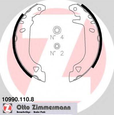 Комплект гальмівних колодок ZIMMERMANN 10990.110.8