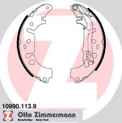ZIMMERMANN 109901139 Комплект гальмівних колодок