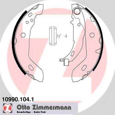 Комплект гальмівних колодок ZIMMERMANN 10990.104.1