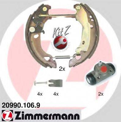 Комплект гальмівних колодок ZIMMERMANN 20990.106.9
