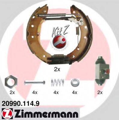 Комплект гальмівних колодок ZIMMERMANN 20990.114.9