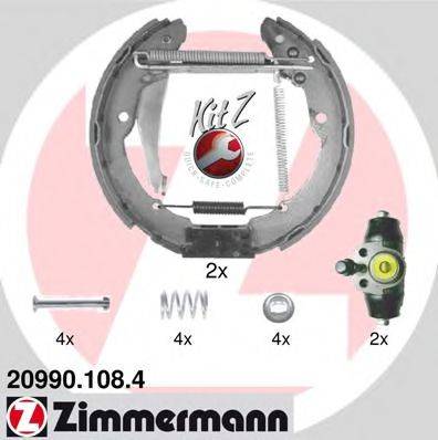 Комплект гальмівних колодок ZIMMERMANN 20990.108.4