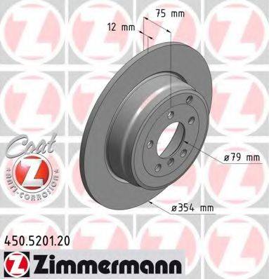 гальмівний диск ZIMMERMANN 450.5201.20