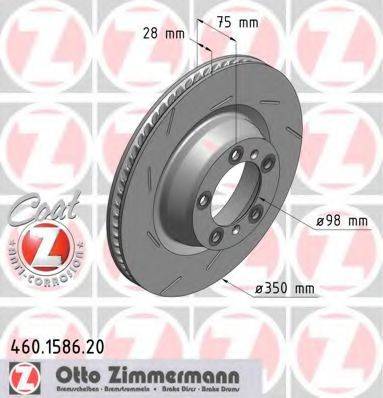 гальмівний диск ZIMMERMANN 460.1587.20