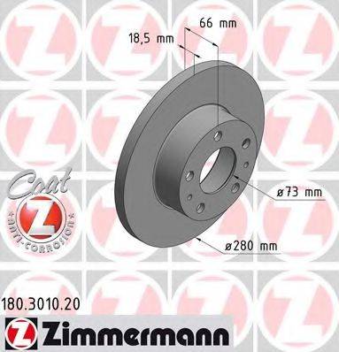 ZIMMERMANN 180301020 гальмівний диск