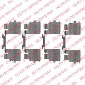 DELPHI LX0476 Комплектуючі, колодки дискового гальма