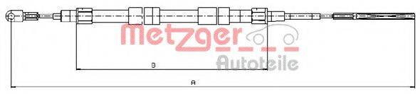 METZGER 104156 Трос, стоянкова гальмівна система