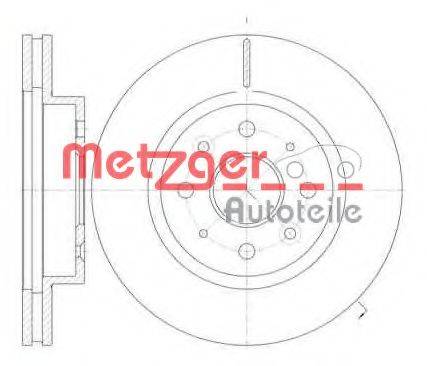 гальмівний диск METZGER 61103.10