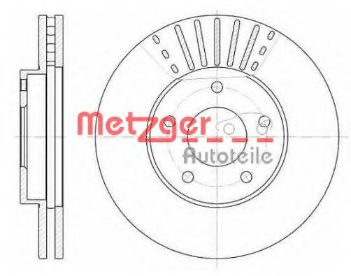 гальмівний диск METZGER 6681.10