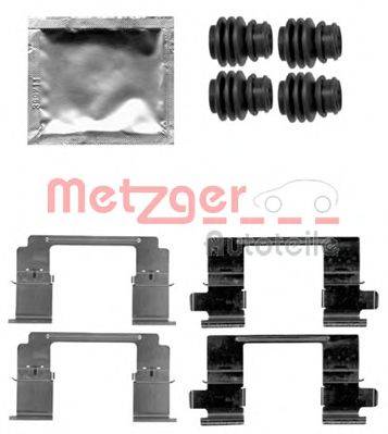 Комплектуючі, колодки дискового гальма METZGER 109-1840