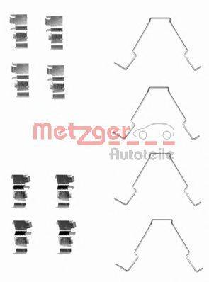 METZGER 1091652 Комплектуючі, колодки дискового гальма