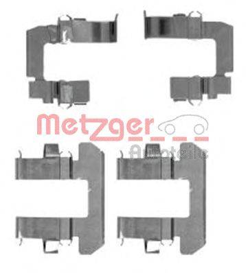 Комплектуючі, колодки дискового гальма METZGER 109-1763